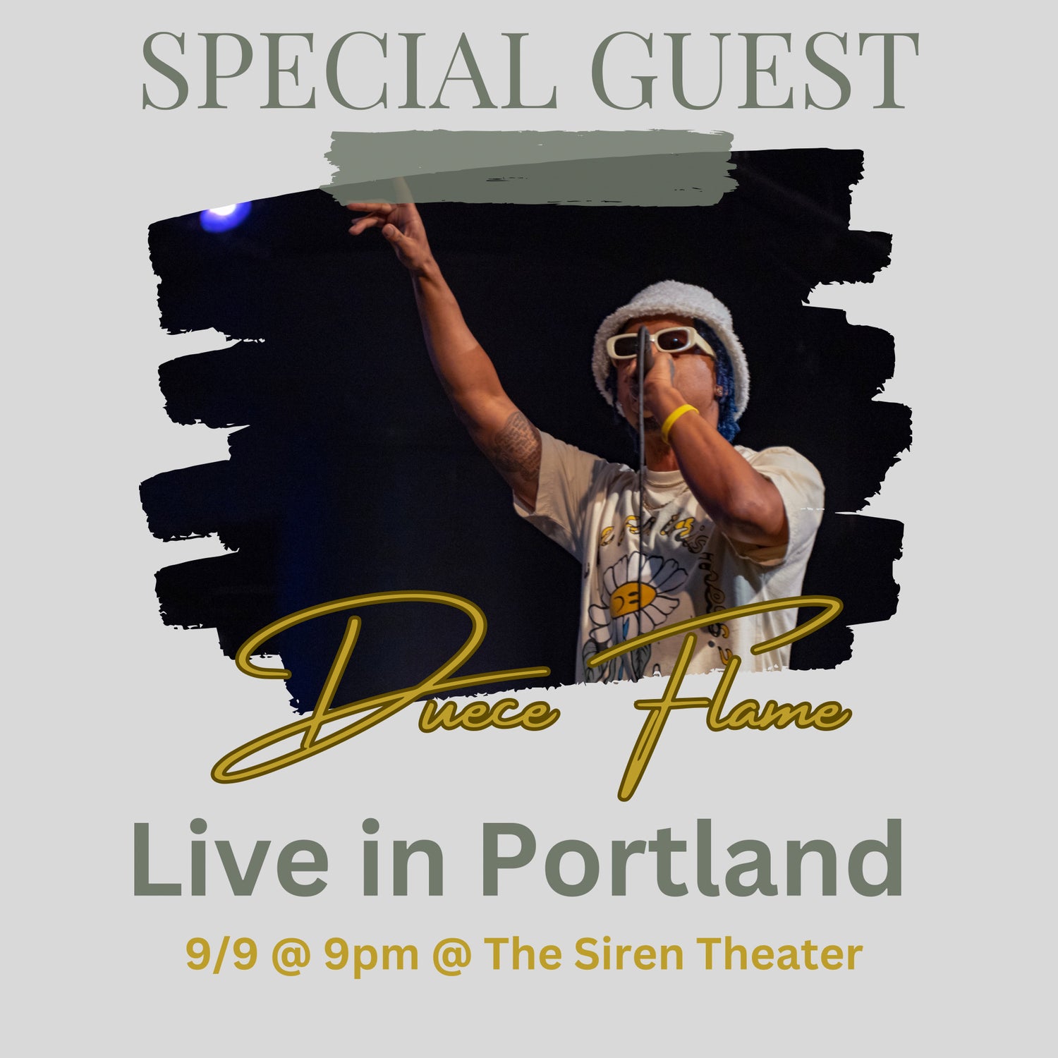 Duece Flame Live in Portland with Niles Abston and S.LIZ
