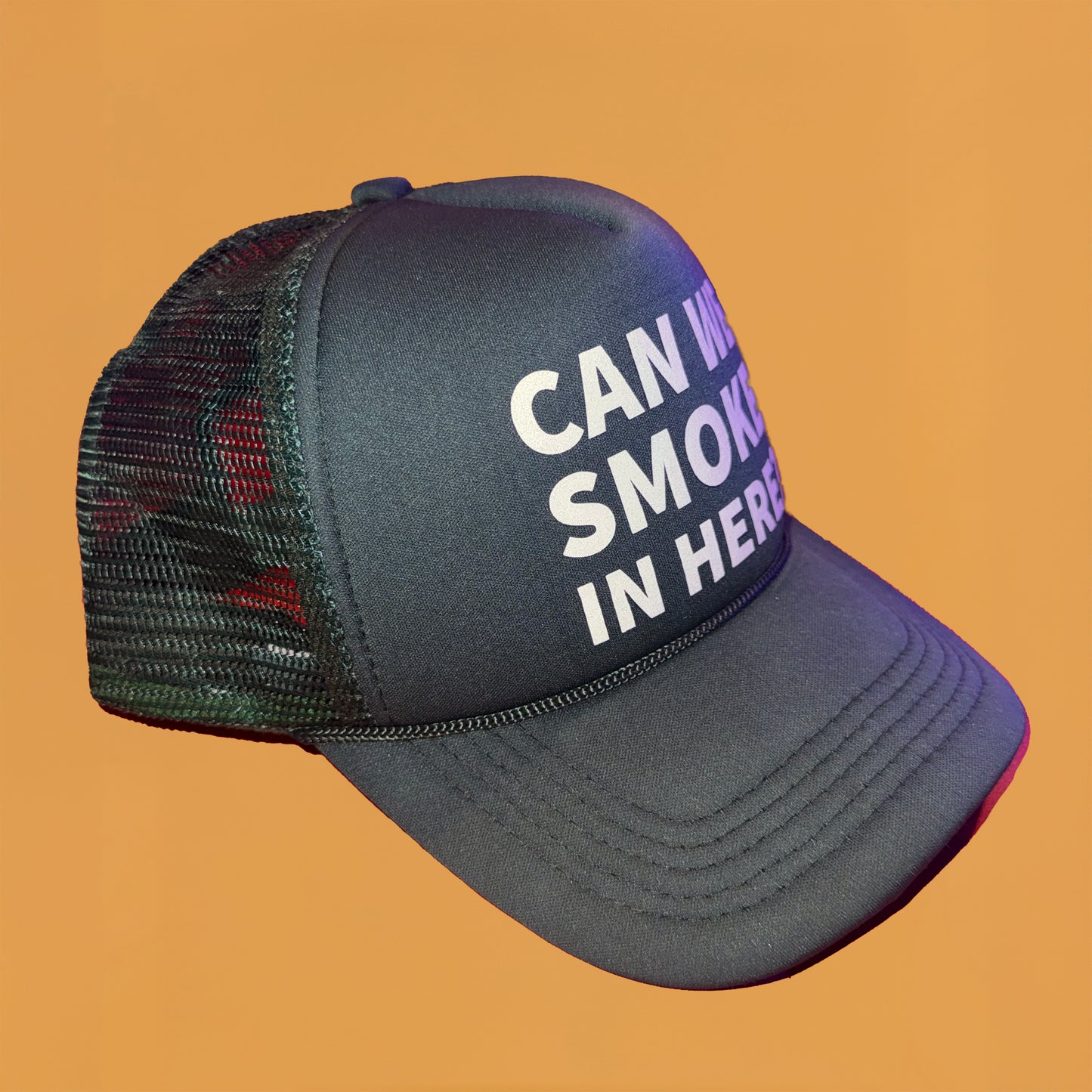 Can We Smoke In Here? Green Trucker Hat (Limited Edition)