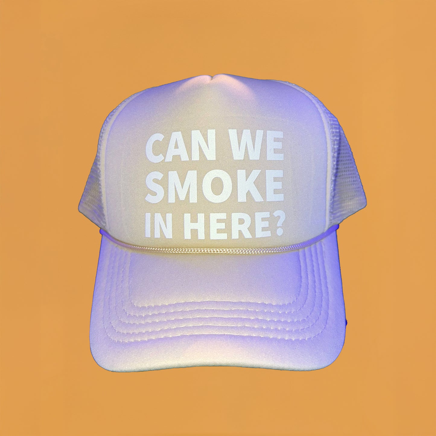 Can We Smoke In Here? Tan Trucker Hat (Limited Edition)