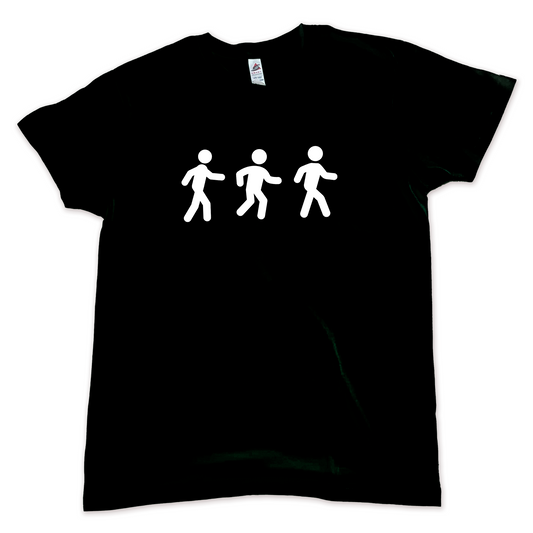 Steppin Black T-Shirt