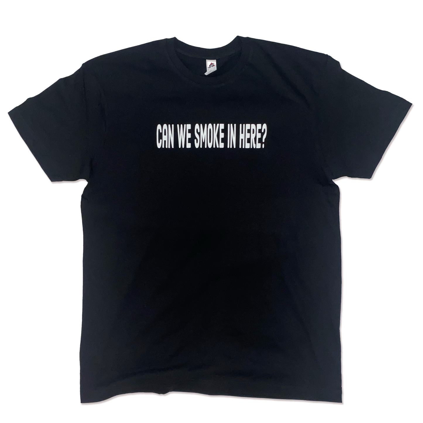Can We Smoke In Here? Black T-Shirt