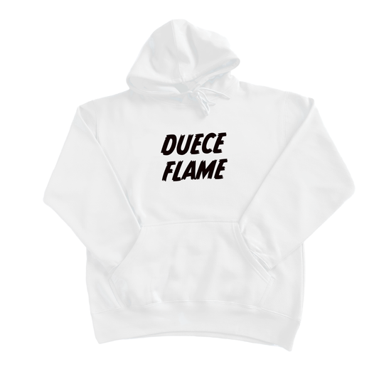 Duece Flame White Hoody